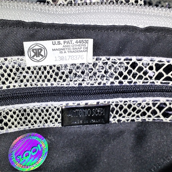 Antonio Scepi Italian Snake-Embossed Leather Bag - Picture 2 of 8